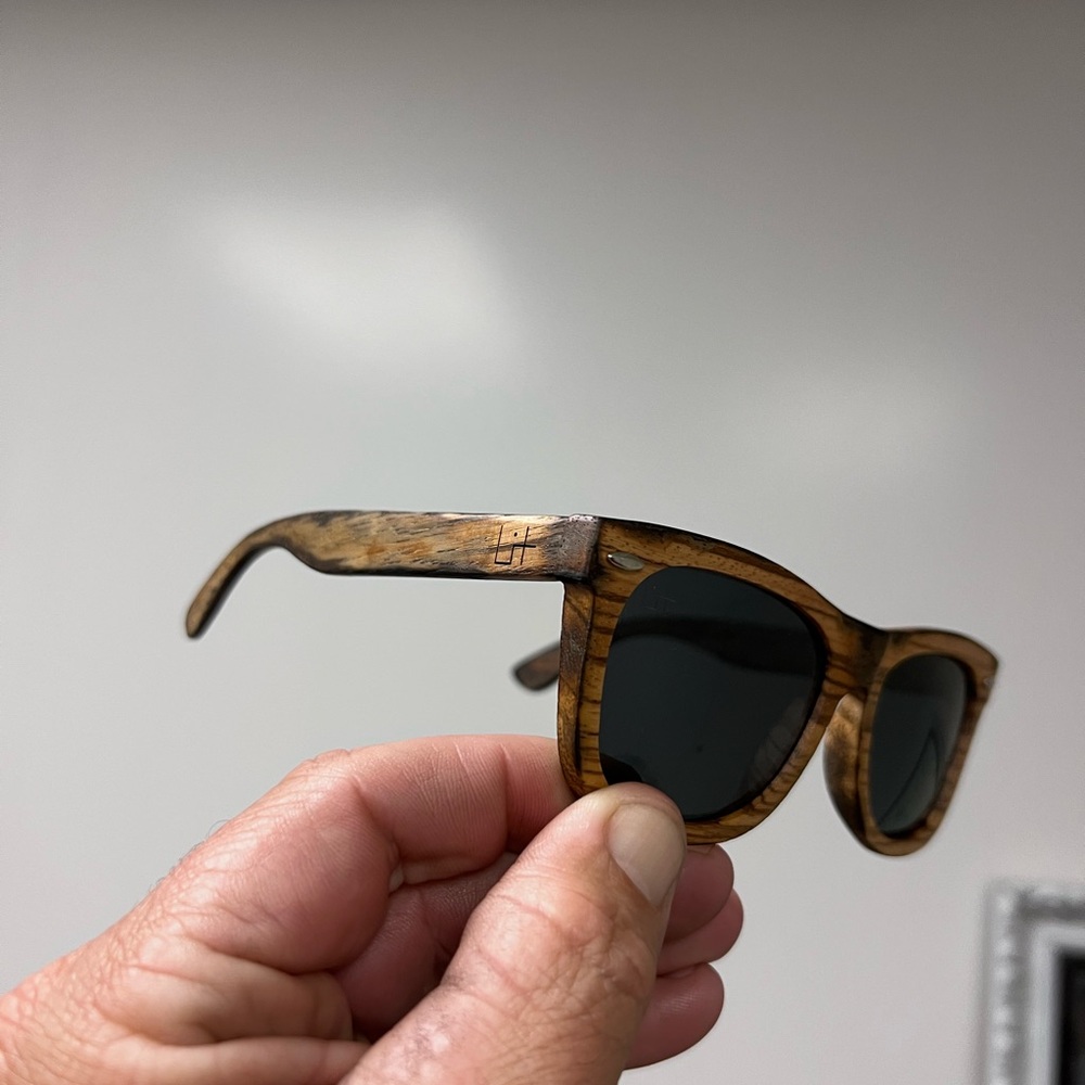 Lit Eyewear- Distressed with real fire to give it dark aged wear and tear.